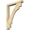 Ekena Millwork Merced Block Rough Sawn Bracket w/ Offset Brace, Douglas Fir, 4"W x 24"D x 32"H BKT0402X24X32MRC05RDF - alternate 1